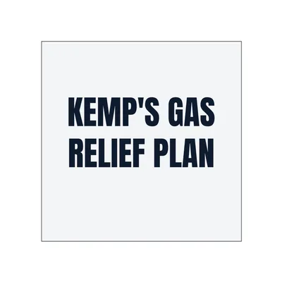 KEMP'S GAS · RELIEF PLAN in White
