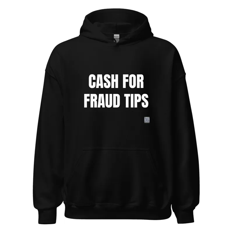 CASH FOR · FRAUD TIPS in Black