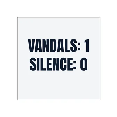 VANDALS: 1 · SILENCE: 0 in White