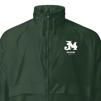 Unisex Basic Windbreaker in Forest Green
