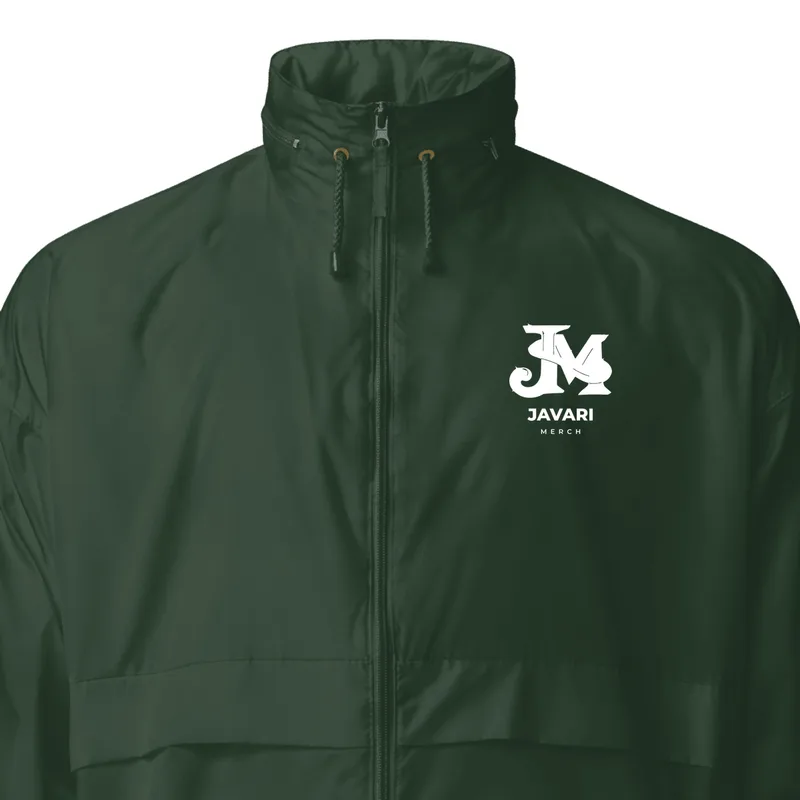 Unisex Basic Windbreaker in Forest Green