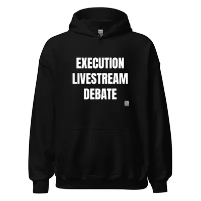 EXECUTION · LIVESTREAM · DEBATE in Black