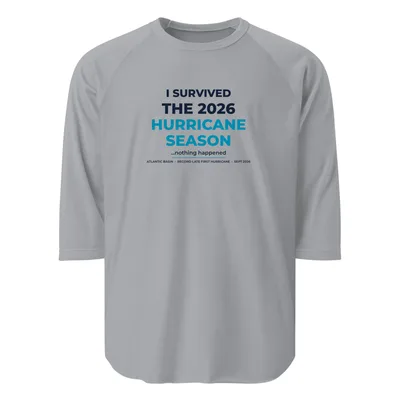 Unisex 3/4 Sleeve Raglan Shirt in Heather Grey/Heather Charcoal