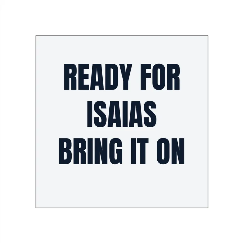 READY FOR · ISAIAS · BRING IT ON in White