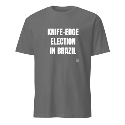 KNIFE-EDGE · ELECTION · IN BRAZIL in Graphite Heather