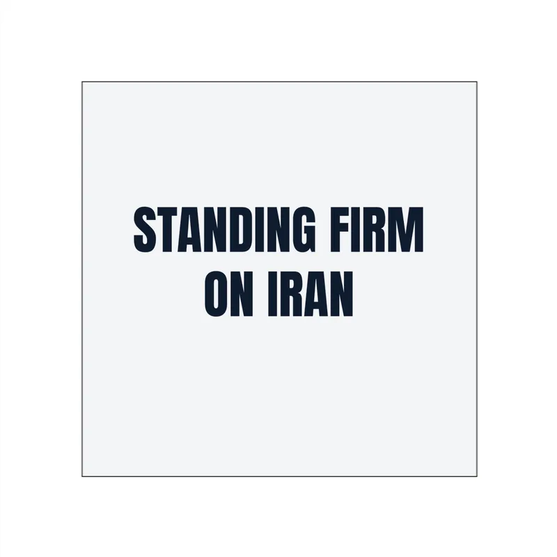 STANDING FIRM · ON IRAN in White