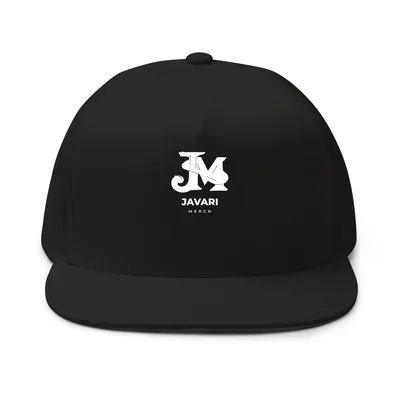 Flat Bill Cap in Black