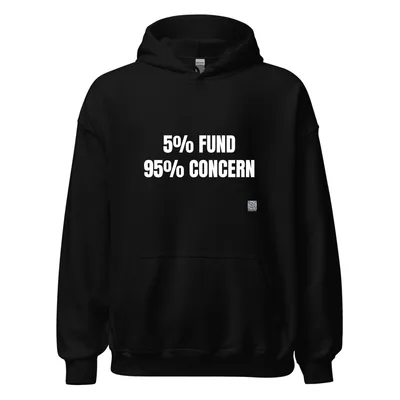 5% FUND · 95% CONCERN in Black
