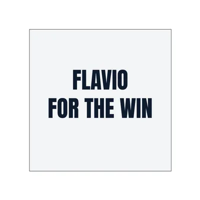 FLAVIO · FOR THE WIN in White