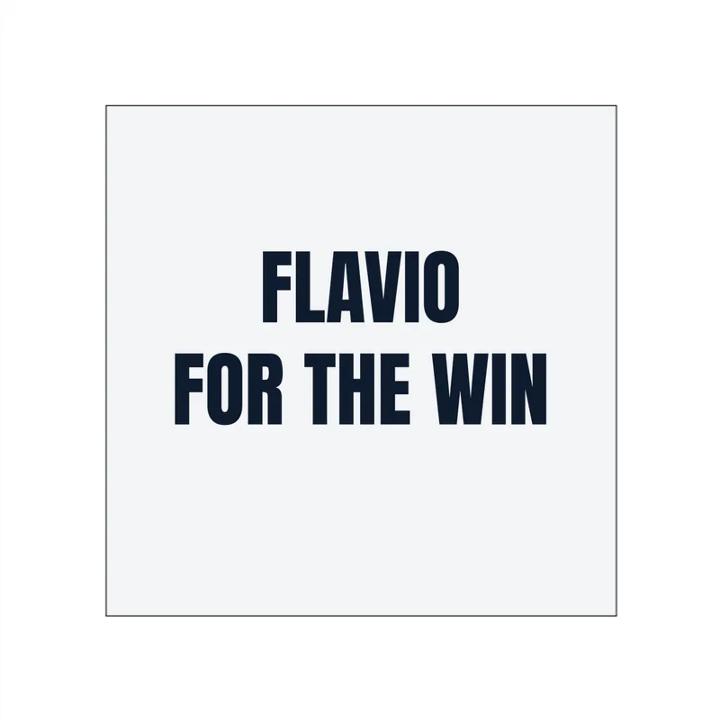 FLAVIO · FOR THE WIN in White