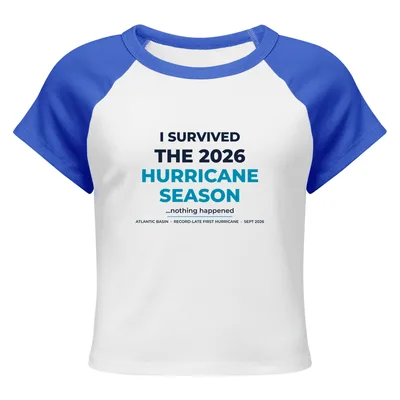 Women's Micro Rib Raglan Baby Tee in White /True Royal