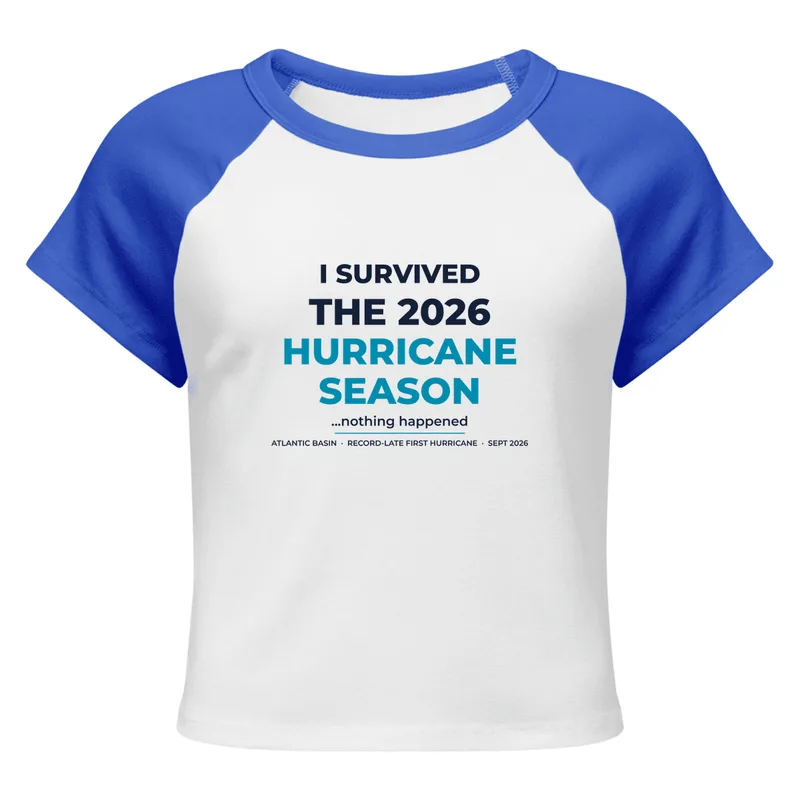 Women's Micro Rib Raglan Baby Tee in White /True Royal