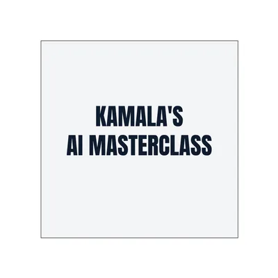 KAMALA'S · AI MASTERCLASS in White