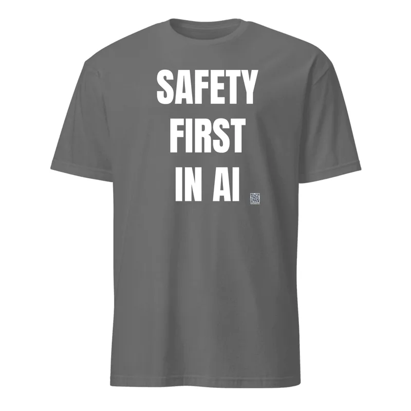 SAFETY · FIRST · IN AI in Graphite Heather