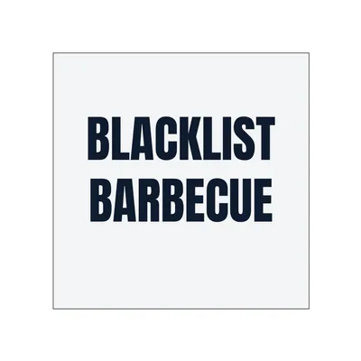 BLACKLIST · BARBECUE in White