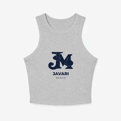 Women's Micro Rib Racer Tank Top in Athletic Heather