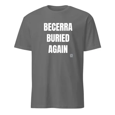 BECERRA · BURIED · AGAIN in Graphite Heather