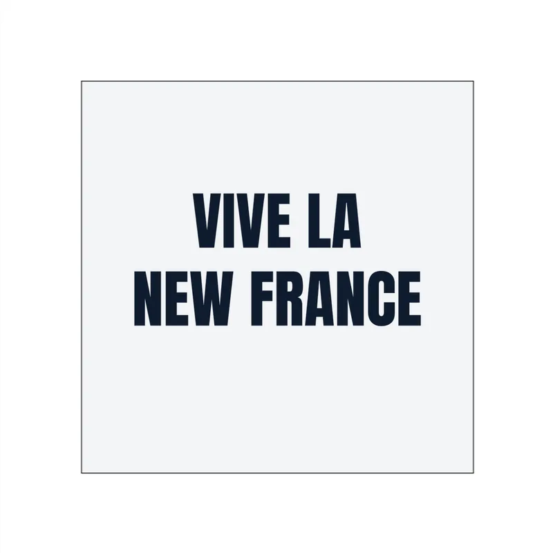 VIVE LA · NEW FRANCE in White