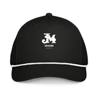 Classic Rope Cap — Black/White · One size