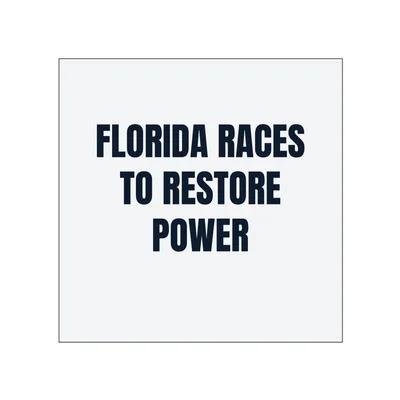 FLORIDA RACES · TO RESTORE · POWER in White