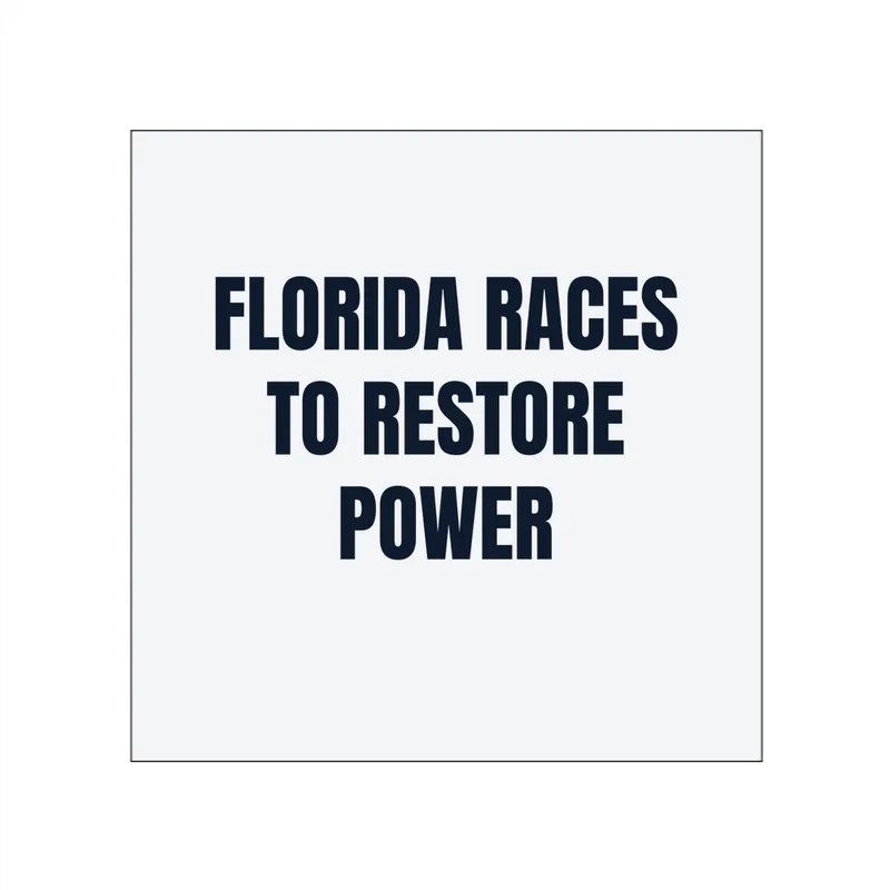 FLORIDA RACES · TO RESTORE · POWER in White