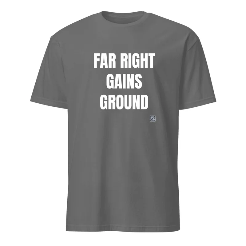 FAR RIGHT · GAINS · GROUND in Graphite Heather