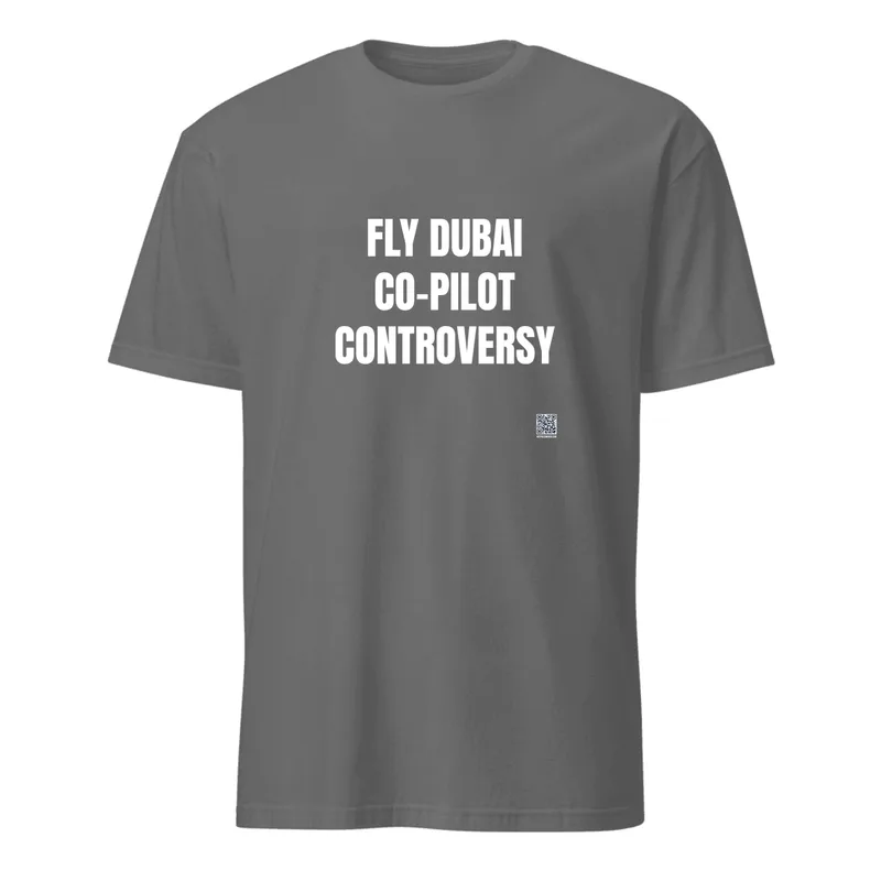 FLY DUBAI · CO-PILOT · CONTROVERSY in Graphite Heather