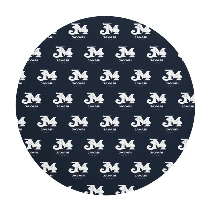 Round Mouse Pad in White