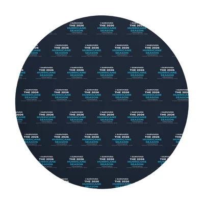 Round Mouse Pad in White