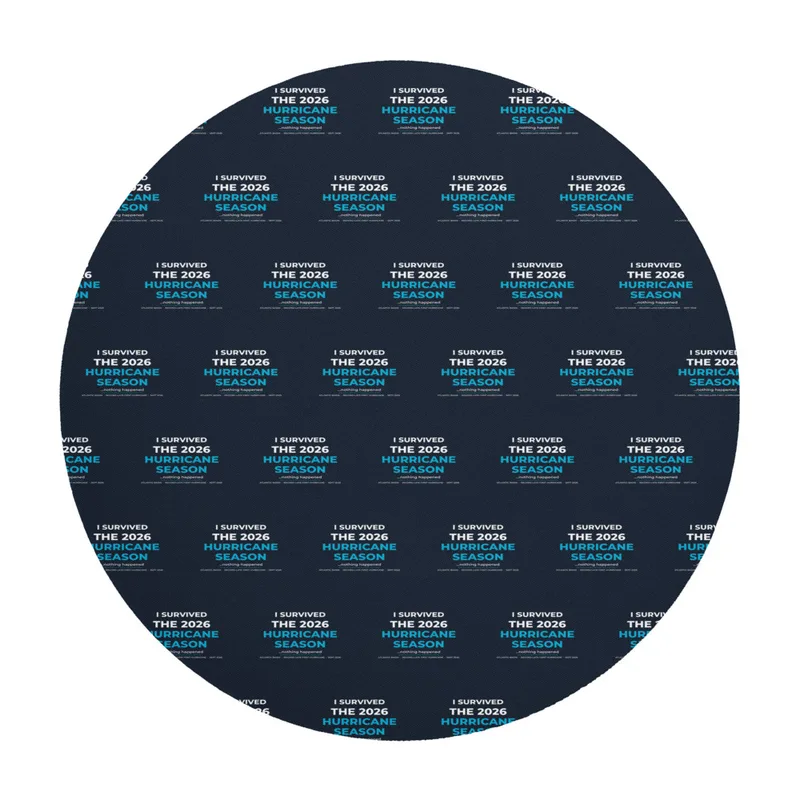 Round Mouse Pad in White