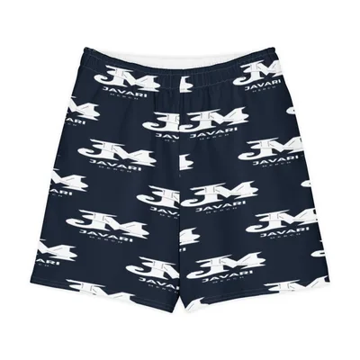 All-Over Print Unisex Cotton Long Shorts in White