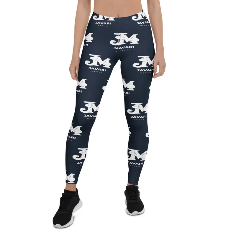 All-Over Print Leggings in White