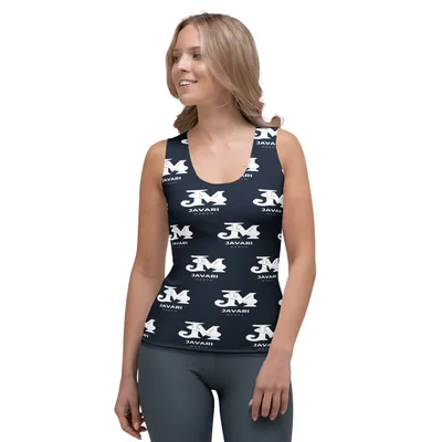 All-Over Print Women's Tank Top in White
