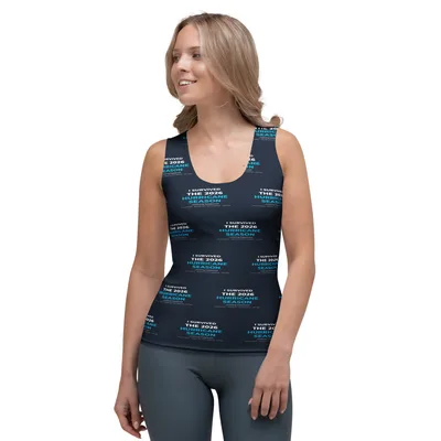 All-Over Print Women's Tank Top in White