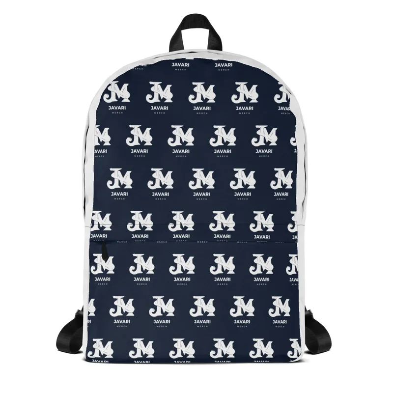 All-Over Print Backpack in White