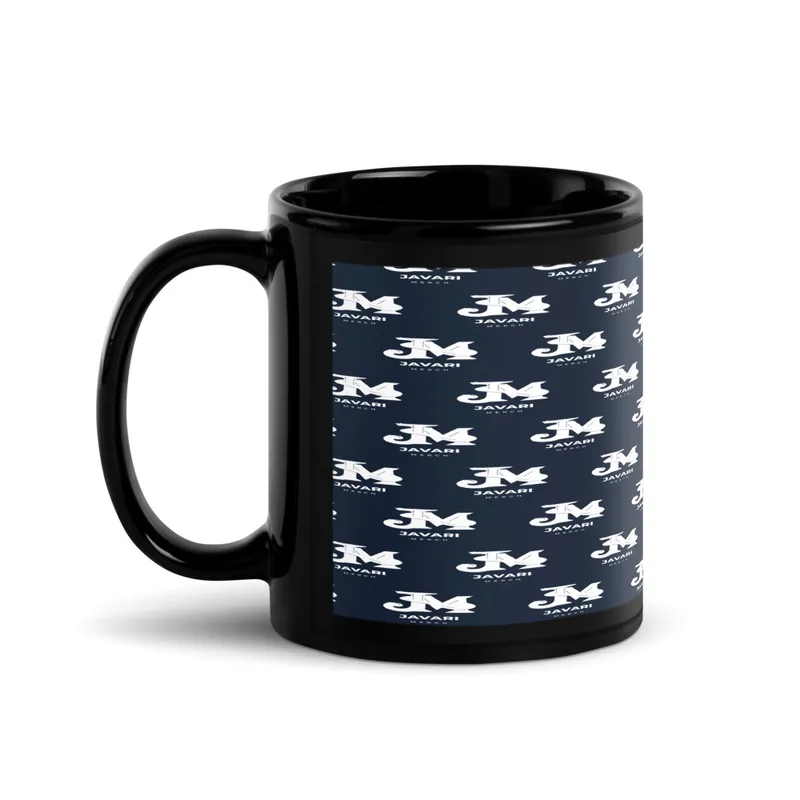 Black Glossy Mug in Black