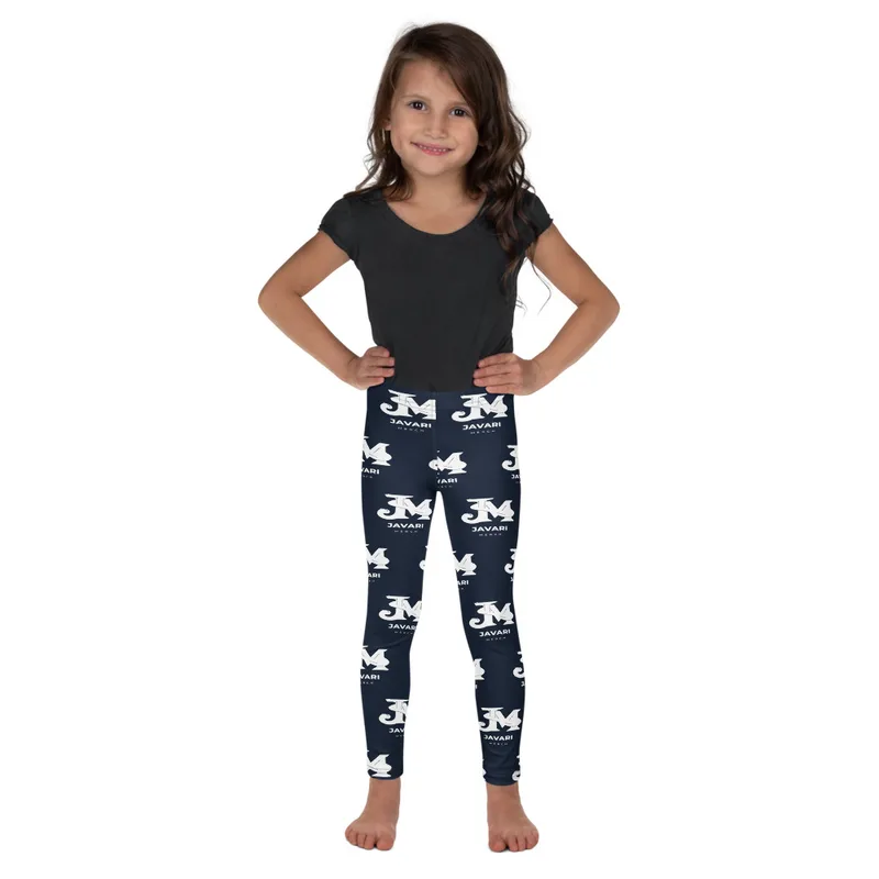 All-Over Print Kids Leggings in White