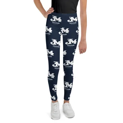 All-Over Print Youth Leggings in White