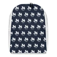 All-Over Print Minimalist Backpack — White · One size