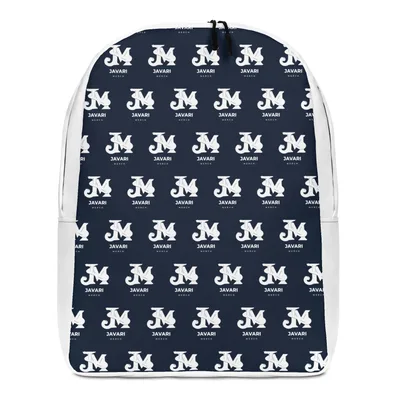 All-Over Print Minimalist Backpack in White