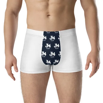 All-Over Print Boxer Briefs in White