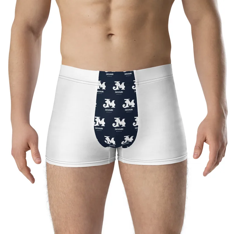All-Over Print Boxer Briefs in White