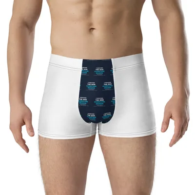 All-Over Print Boxer Briefs in White