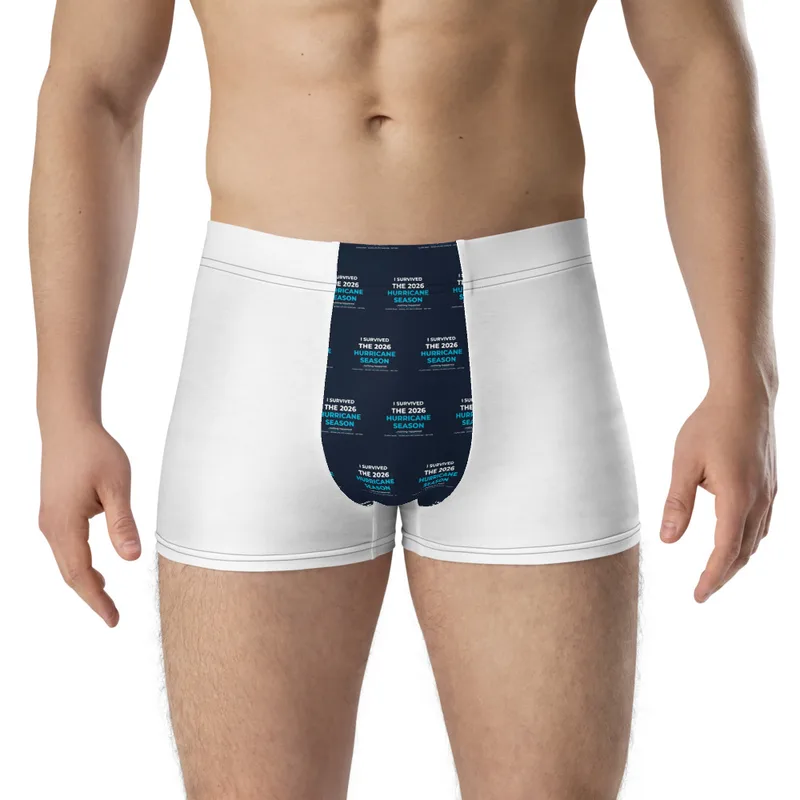 All-Over Print Boxer Briefs in White