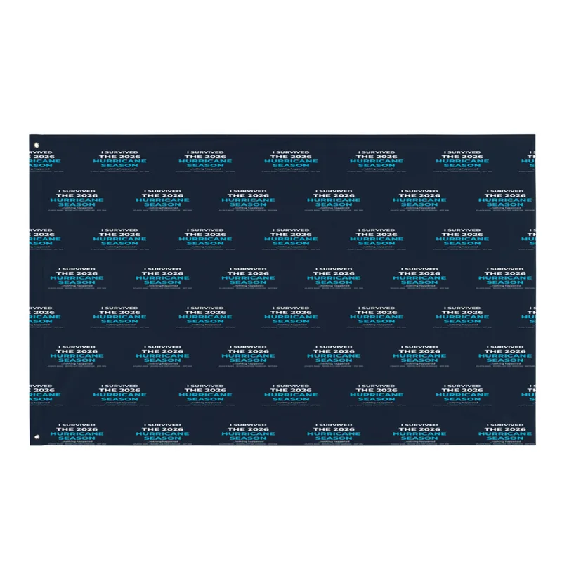 All-Over Print Flag in White