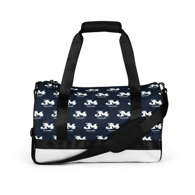 All-Over Print Gym Bag in White