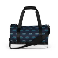 All-Over Print Gym Bag — White · One size
