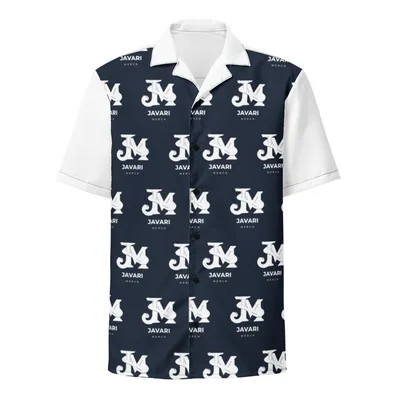 All-Over Print Unisex Button Shirt in White