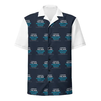 All-Over Print Unisex Button Shirt in White