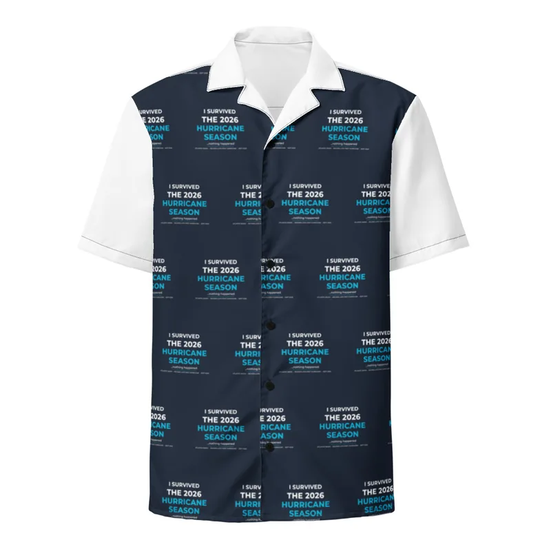 All-Over Print Unisex Button Shirt in White